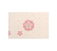 Whjssf Set di 6 tovagliette con stampa di fiori di ciliegio rosa, per tavolo da pranzo, 30,5 x 45,7 cm, per Natale, Halloween e uso quotidiano