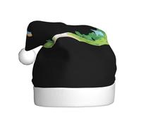WHJSSF Shamrock Rainbow Bridge Pattern Cappello di Natale per adulti Adatto per Halloween, Natale e Capodanno indossare