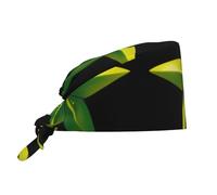 WHJSSF Star Carambola - Berretto da lavoro per donne e uomini, regolabile, assorbe il sudore, traspirante, colore: nero