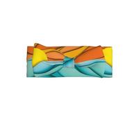WHJSSF Sunset and Sunrise con stampe oceaniche e onde del mare fascia per bambini - Morbido ed elastico copriletto neonato per servizi fotografici e baby shower