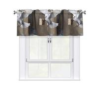 WHJSSF Tenda bianca con stampa di lettere di piccione con asta corta, 137,2 x 45,7 cm, per finestre di cucina, bagno, lavanderia e studio, con un filtro della luce