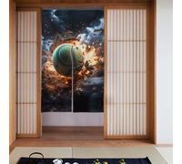WHJSSF Tenda divisoria per porta con stampa di Lightning Fever Tennis, protezione della privacy, adatta per cucina, bagno, stanza, 86,4 x 142,2 cm