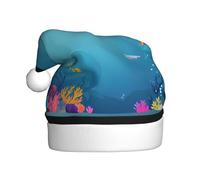 WHJSSF The Happy World of Little Fish Cappello natalizio per adulti per uomini e donne abbigliamento fascia per occasioni festive