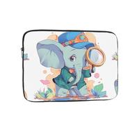 WHJSSF The Little Elephant on The Adventure Prints, custodia portatile per laptop da 13", per viaggi d'affari, scuola, ufficio, uso quotidiano