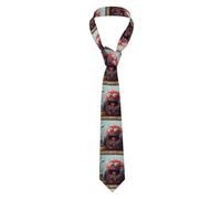 WHJSSF The little monster calling Prints - Cravatta da uomo, in seta, alla moda, per affari, matrimoni, feste e come regalo (145 x 8 cm, facile da pulire)
