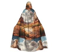 WHJSSF Utah desert wonders Prints Halloween Adult Hooded Cloak è un mantello super grande, confortevole e resistente