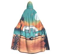 WHJSSF You Make Me Happy Camper Trailer Picture Halloween Adult Hooded Cloak è un mantello super grande, confortevole e resistente
