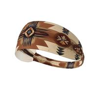 WHJWXC Fascia elastica per capelli con stampa nativa americana, per uomini e donne, fascia per capelli per yoga e fitness