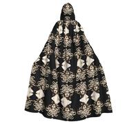 WHJWZY Bellissimo mantello con cappuccio Medusa stampa aldult Halloween per uomini e donne utilizzato per feste ballo di fine anno