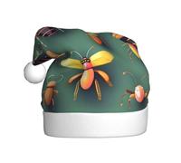 WHJWZY Cappello natalizio per adulti, accessorio festivo, Halloween, cerimonie annuali, feste di festa, immagine dell'atlante degli insetti