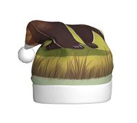 WHJWZY Cappello natalizio per adulti, accessorio festivo, per Halloween, cerimonie annuali, feste di festa, orsetto bruno che cammina