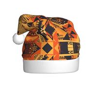 WHJWZY Cappello natalizio per adulti, accessorio festivo, per Halloween, cerimonie annuali, feste in stile africano, stampe patchwork