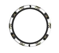 WHJWZY Coprivolante elastico - protegge e decora la vostra auto - adatto per auto, SUV, camion, panda, ciondolo immagine