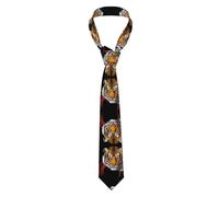 WHJWZY Cravatta da uomo alla moda - Cravatta di seta stampata per feste di lavoro quotidiane di lavoro 57X3.2.5 cm Bella stampa testa di tigre