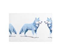 WHJWZY Data Breach - Set di 6 tovagliette con motivo lupo, 30,5 x 45,7 cm, per cucina, sala da pranzo, lavabile, facile da pulire