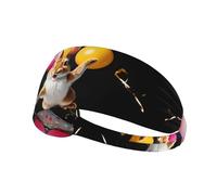 WHJWZY Fascia elastica per esercizi, morbida e traspirante, per corsa, ciclismo, yoga e altre immagini colorate del mondo di coniglio