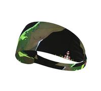 WHJWZY Fascia elastica per esercizi, morbida e traspirante, per corsa, ciclismo, yoga e altro ancora, immagine di lucertola che guarda il cielo