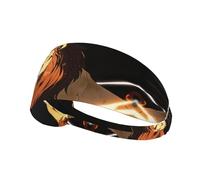 WHJWZY Fascia elastica per esercizi, morbida e traspirante, per corsa, ciclismo, yoga e altro, immagine di leone che alza la testa