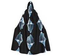 WHJWZY La punta dell'iceberg modello aldult Halloween mantello con cappuccio per uomini e donne utilizzato per feste ballo di fine anno