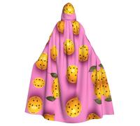 WHJWZY Maculato frutto della passione Immagine Aldult Halloween Mantello con cappuccio per uomini e donne utilizzato per feste ballo di fine anno