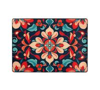 WHJWZY Tappeto 203,2 x 147,3 cm - Tappeto in flanella per soggiorno, ufficio e altri motivi a petali di impatto visivo