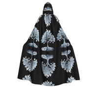 WHJWZY Un grande albero coperto di gelo modello aldult Halloween mantello con cappuccio per uomini e donne utilizzato per feste ballo