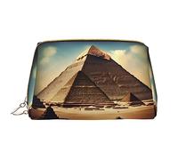 WHJYCC Dreaming of the Pyramids of Khufu, grande borsa cosmetica in pelle impermeabile, borsa da toilette portatile da donna con cerniera, essenziale da viaggio, bianca, taglia unica, bianco, Taglia