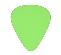 WHJYYXDE Plettri per chitarra, 12 pezzi, bordi lisci, varietà di spessori per diversi toni, adatti per chitarre, ukulele e altre stampe in tinta unita verde chiaro