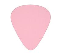WHJYYXDE Plettri per chitarra, 12 pezzi, bordi lisci, varietà di spessori per toni diversi, adatti per chitarre, ukulele e altro ancora, stampe rosa tinta unita