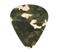 WHJYYXDE Plettri per chitarra, 12 pezzi, comodi al tatto, bordi lisci, materiale ABS resistente all'usura, stampa mimetica militare