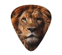WHJYYXDE Plettri per chitarra, 12 pezzi, comodi al tatto, bordi lisci, materiale ABS resistente all'usura, motivo The Lion's Gaze