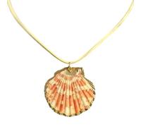 WHKM Collana regolabile con conchiglia/conchiglia, design artigianale, leggera, per occasioni quotidiane, regalo regolabile con conchiglia/conchiglia, Misura unica, come descritto, come descritto