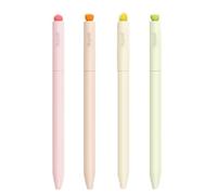 WHL Alexanders Penne gel con punta da 0,5 mm, ad asciugatura rapida, penna a pressione per scrivere e diari (inchiostro nero, 4 pezzi)