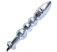 WHL Elettrostimolatore Plug Anale Electro Sex Dildo per Massaggio SM Stimolazione, Accessori Giocattoli Sessuali Stimolazione Elettrica Adulti l'allenamento di Dilatazione Anale Per Uomo Donna Coppie