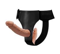 WHL Strap On Dildo, Strap On per Coppie Indossabile Fallo con 2 Dildo, Strappone per Donna Lesbiche Coppie Pene