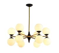 WHLMYH Lampada a Soffitto a Sputnik Chiaro, Lampadario, Pendente Regolabile Industriale Vintage, Soggiorno Cucina Cucina Sala da Pranzo/D'Oro/12 Luci