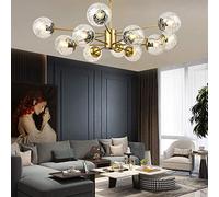 WHLMYH Lampadari, Lampadari Eleganti Semplici, Classico Illuminazione a Sospensione Elegante per Soggiorno Sala da Pranzo Camera da Letto Ufficio,D'Oro,16T.