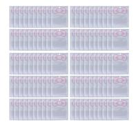 Whltzf 100pcs Bowknot Sacchetti Sigillanti Sacchetto Sigillabile per la Conservazione di Alimenti Gioielli Imballaggio e Campioni Chiaro Richiudibili di Stoccaggio Sacchetti di Gioielli Sigillanti