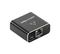 Whltzf 2 3 4 Porte Gigabit Networking Splitter Hubs A velocità Rapida 1000 Mbps Splitter Trasferimento Dati per Computer E Console Gioco Cavo Alimentazione USB C