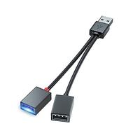 Whltzf 2 In 1 Cavo di Alimentazione USB Splitter Per Ventole USB Mouse Drive Per Luci USB Mouse Trasferimento Dati Estensori USB Splitter