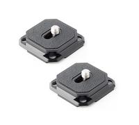 Whltzf 2pcs in Lega Alluminio Rilasciata Rapida Piastra da 38 Mm per Montaggio della Fotocamera per Treppiede E Clip del Cablaggio A Spalla Clip Arca Tipo QR Piastra
