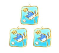 Whltzf 3 pezzi a strati fiore in acciaio inox charms gioielli risultati per orecchini fare gradiente fiore fascino, One Size, come descritto, come descritto