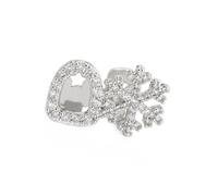 Whltzf Accessorio leggero in rame con fiocco di neve per un look elegante, accessori comodi da regalare per l'uso quotidiano gioielli vintage, Misura unica, come descritto, come descritto