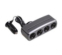 Whltzf Adattatore Ricarica per Auto Multi -Dispositivo 4 in 1 Veicoli Ricarica Splitter Alimentazione per Barche per Camion per Auto da 12 V/24 V SUVs Black Splitter