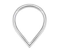 Whltzf Anelli da naso in acciaio alla moda a goccia anelli per setto alla moda ipoallergenici gioielli piercing per il naso trafitto alla moda amante della moda