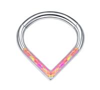 Whltzf Anelli da naso in acciaio alla moda a goccia anelli per setto alla moda ipoallergenici gioielli piercing per il naso trafitto alla moda amante della moda