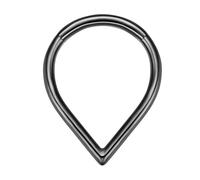 Whltzf Anelli da naso in acciaio alla moda a goccia anelli per setto alla moda ipoallergenici gioielli piercing per il naso trafitto alla moda amante della moda