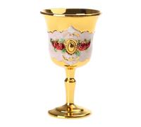 Whltzf Bicchieri da vino in metallo Tazza da cocktail Calice da vino Bevande Spirito Europeo Vodka Champagne Bicchieri per Festa Bicchieri da vino europei