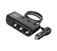 Whltzf Carica più Porta Porta da 120W A Carico Rapido Splitter più Leggero con Display Tensione E Alimentazione Indipendenti Caricatore Auto