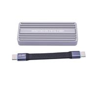 Whltzf Caso Involucro del Disco Solido USB3.2 Gen2x2 20gbps Due Protocolli Adattatore Disco Solido Esterno per 2242/2280 Opzione Shell in Alluminio Espansione Archiviazione capacità